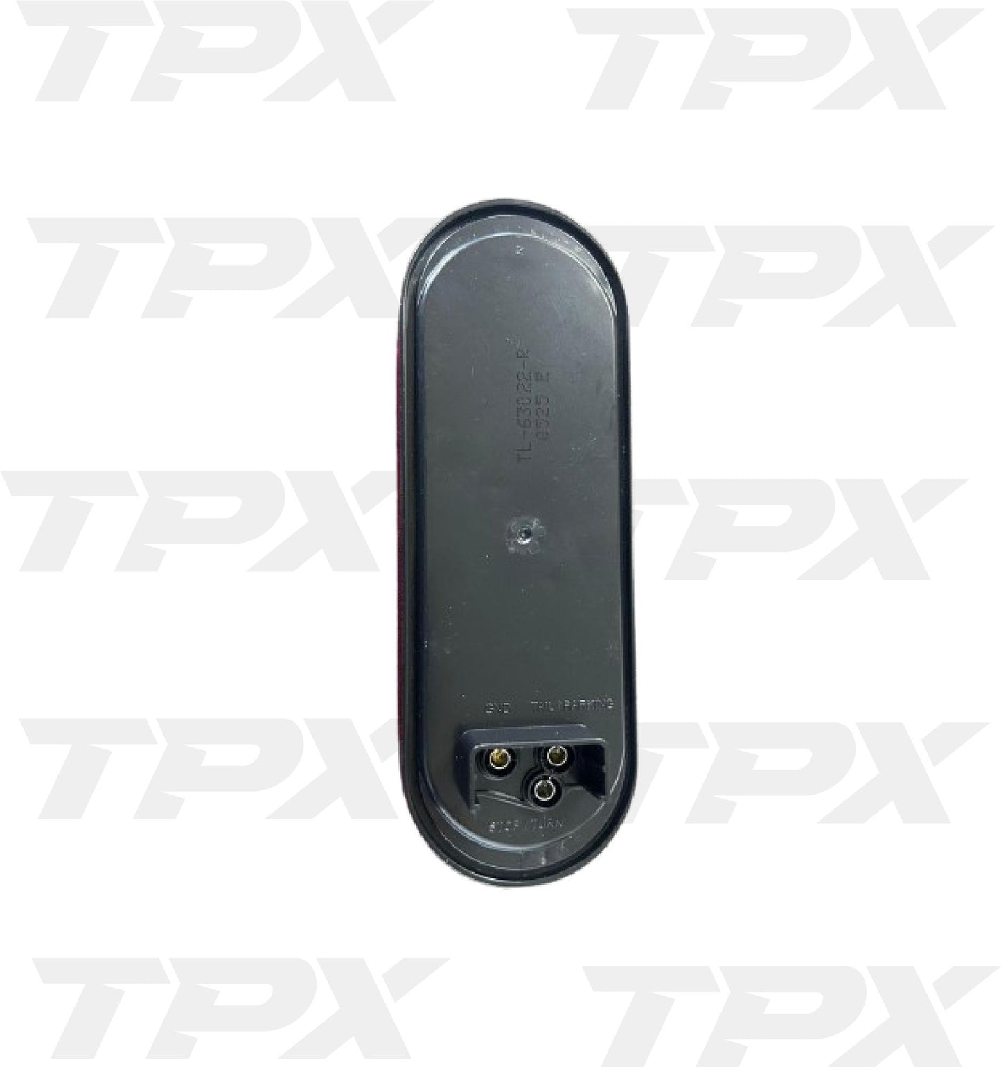 6" Oval LED Light Red
