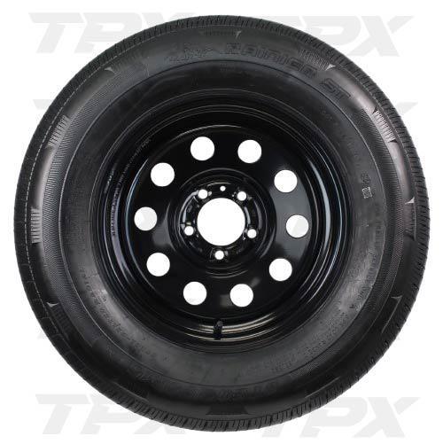 Black Mod 5 on 4.5 with 205/75 R15 6 ply Rainier Tire