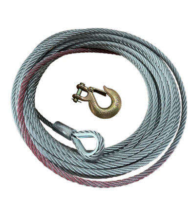 12mm x 20m Steel Cable for 17500lb Winch