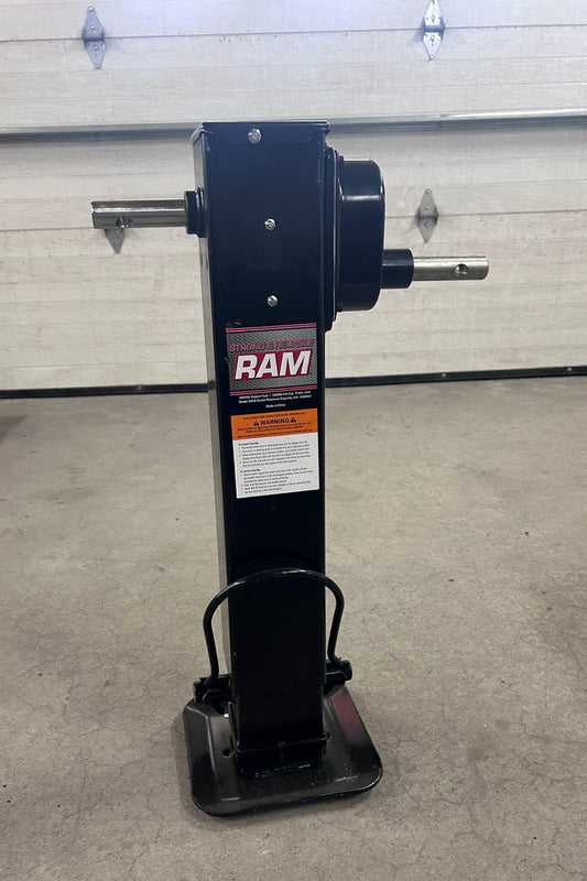 Ram 20,000lbs Capacity Drop Leg Jack, Side Wind,